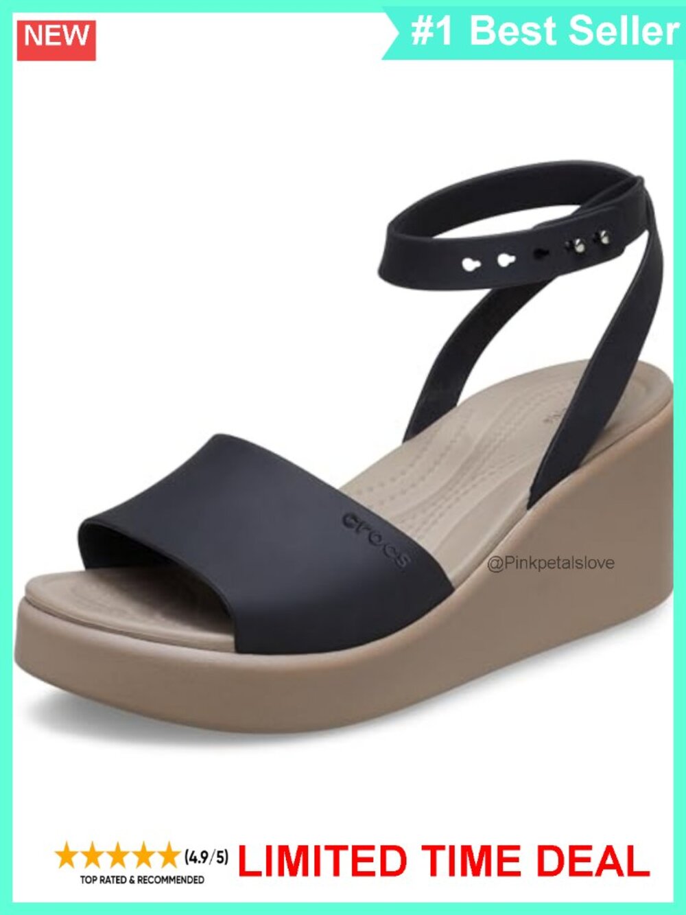 Women's Ankle Strap Wedge Sandals Croslite Foam Comfort Casual Work